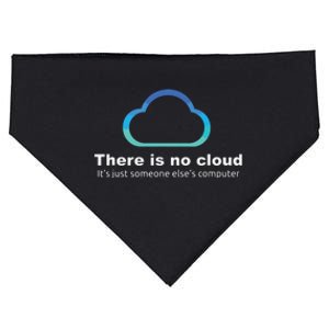 Tech Humor There Is No Cloud Just Someone Elses Computer USA-Made Doggie Bandana