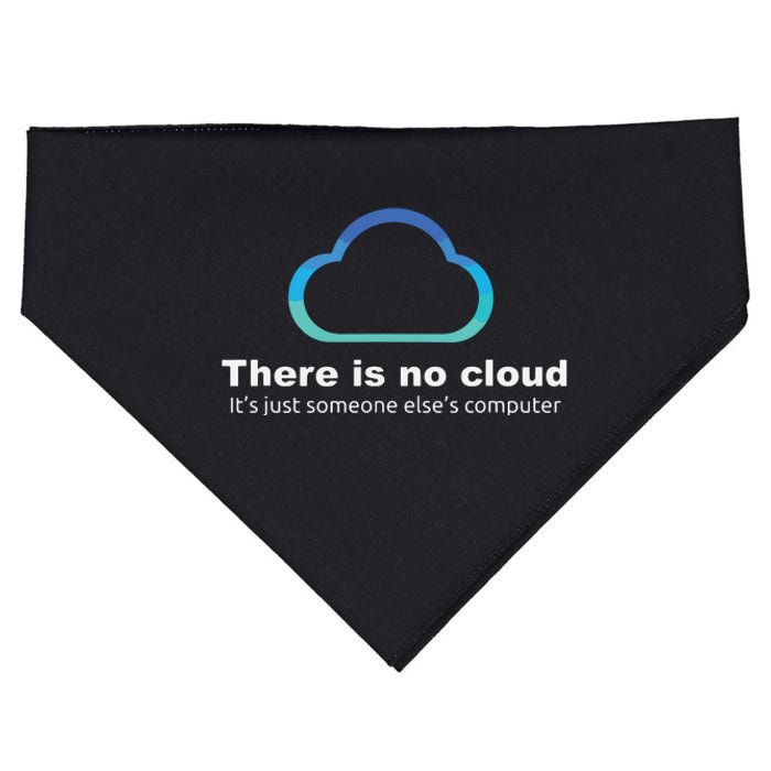 Tech Humor There Is No Cloud Just Someone Elses Computer USA-Made Doggie Bandana