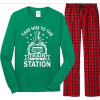 Take Him To The Train Station Long Sleeve Pajama Set