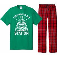 Take Him To The Train Station Pajama Set