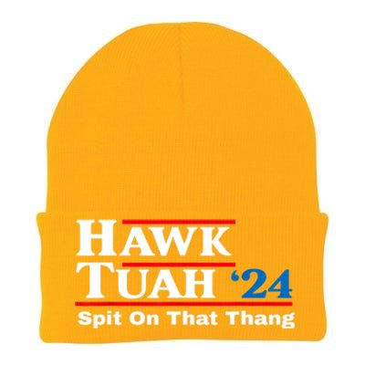 Trump Hawk Tush Spit On That Thing Presidential Candidate Parody Gift Knit Cap Winter Beanie