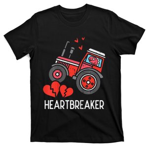 Tractor Heartbreaker Truck Valentines Day T-Shirt