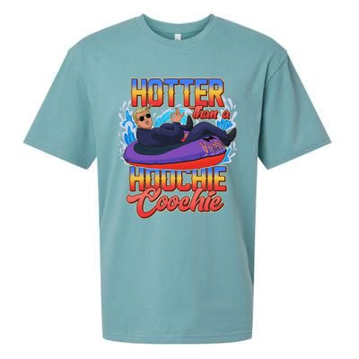 Trump Hotter Than A Hoochie Coochie Funny Sueded Cloud Jersey T-Shirt