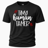 Tiny Human Tamer Funny Cooling Performance Crew T-Shirt