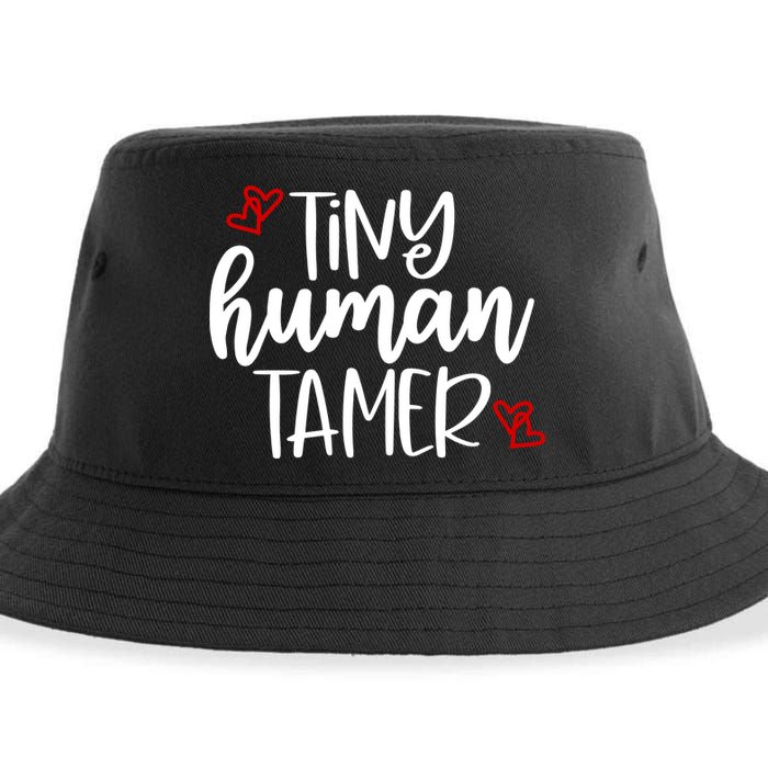 Tiny Human Tamer Funny Sustainable Bucket Hat