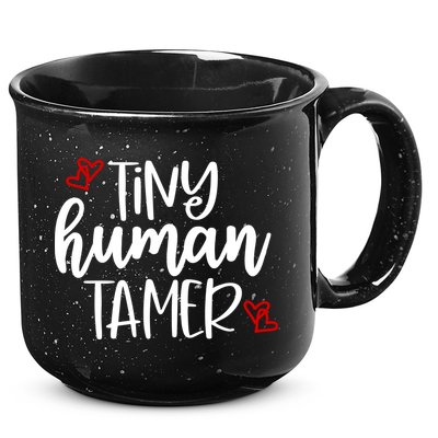 Tiny Human Tamer Funny 15oz Campfire Ceramic Mug