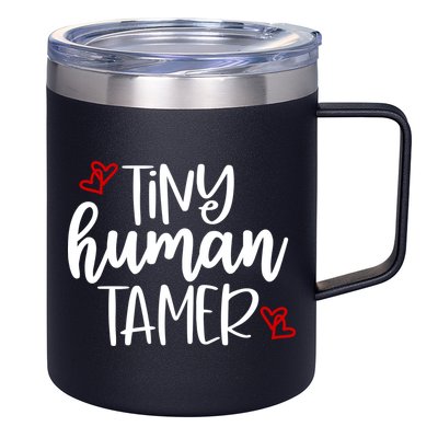 Tiny Human Tamer Funny 12oz Stainless Steel Coffee Mug