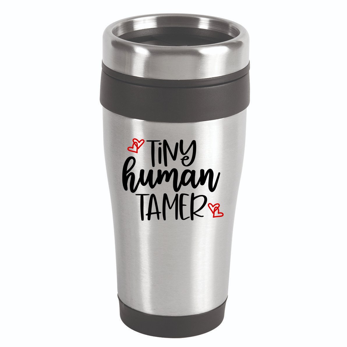 Tiny Human Tamer Funny 16oz Travel Tumbler