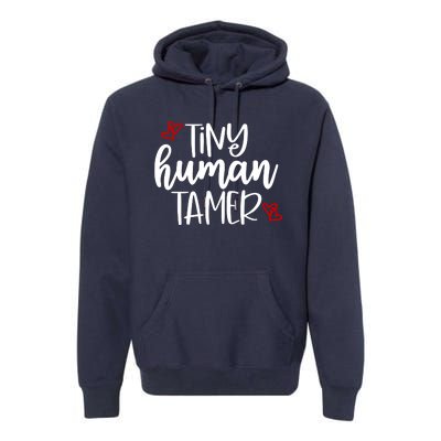 Tiny Human Tamer Funny Premium Hoodie