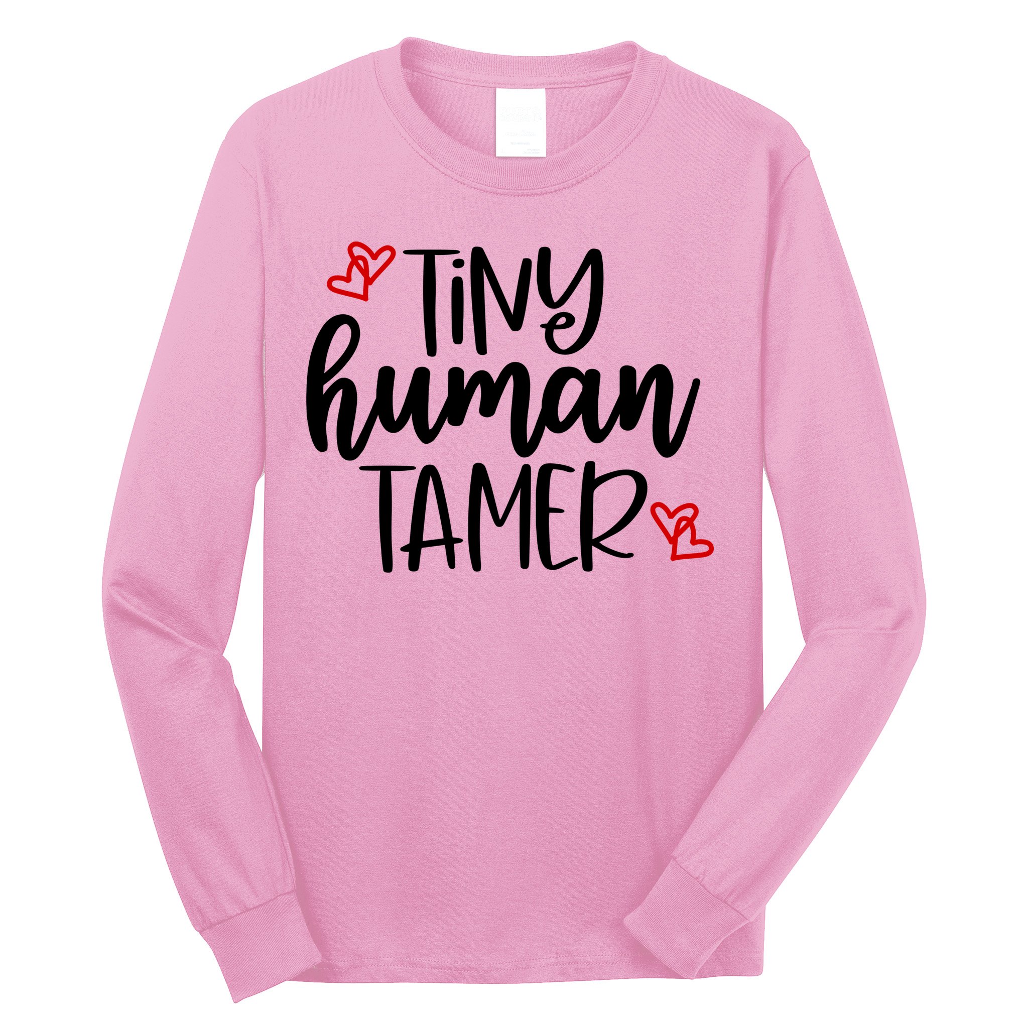 Tiny Human Tamer Funny Long Sleeve Shirt
