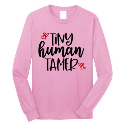 Tiny Human Tamer Funny Long Sleeve Shirt