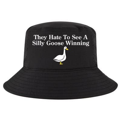 They Hate To See A Silly Goose Winning Funny Cool Comfort Performance Bucket Hat