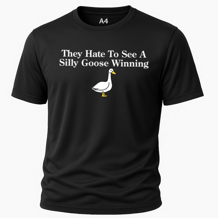 They Hate To See A Silly Goose Winning Funny Cooling Performance Crew T-Shirt