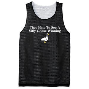 They Hate To See A Silly Goose Winning Funny Mesh Reversible Basketball Jersey Tank