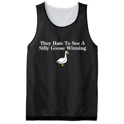 They Hate To See A Silly Goose Winning Funny Mesh Reversible Basketball Jersey Tank