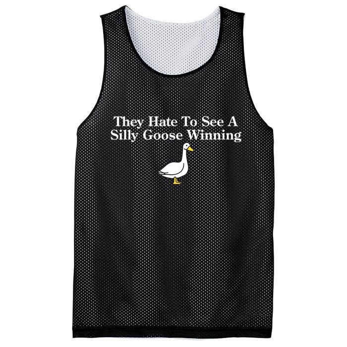 They Hate To See A Silly Goose Winning Funny Mesh Reversible Basketball Jersey Tank