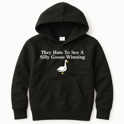 They Hate To See A Silly Goose Winning Funny Kids Hoodie