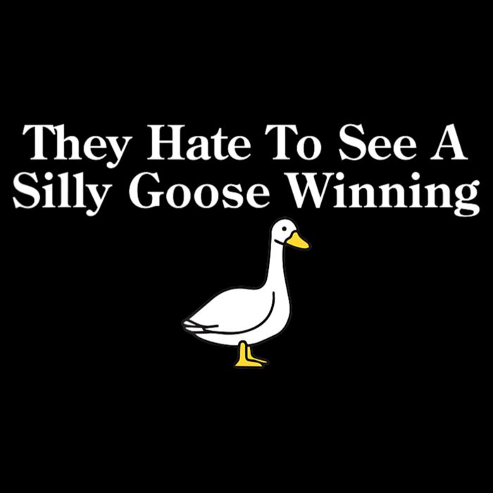 They Hate To See A Silly Goose Winning Funny Short Acrylic Beanie