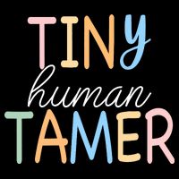 Tiny Human Tamer Daycare Provider Teacher Life Wo Gift 16 in Basic Backpack