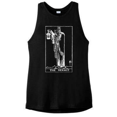 The Hermit Tarot Card Ix Ladies PosiCharge Tri-Blend Wicking Tank