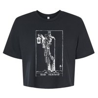 The Hermit Tarot Card Ix Bella+Canvas Jersey Crop Tee