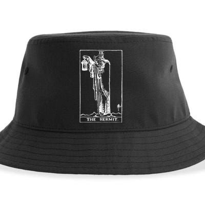 The Hermit Tarot Card Ix Sustainable Bucket Hat