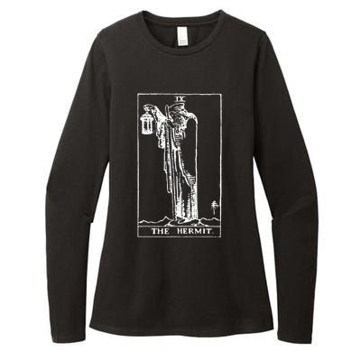 The Hermit Tarot Card Ix Womens CVC Long Sleeve Shirt