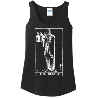 The Hermit Tarot Card Ix Ladies Essential Tank