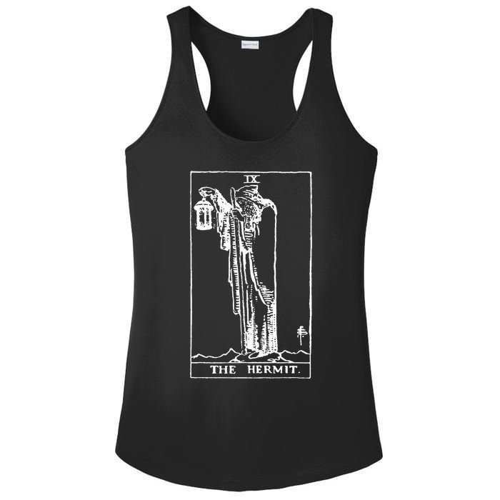 The Hermit Tarot Card Ix Ladies PosiCharge Competitor Racerback Tank