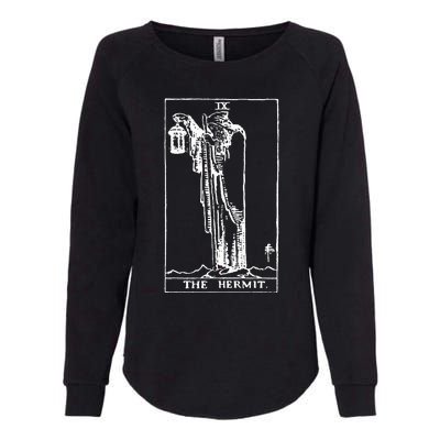 The Hermit Tarot Card Ix Womens California Wash Sweatshirt