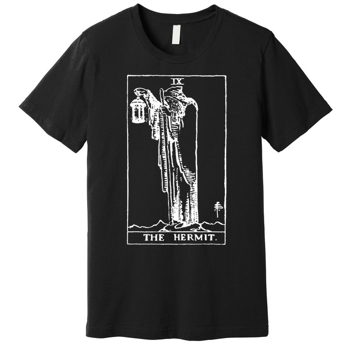 The Hermit Tarot Card Ix Premium T-Shirt