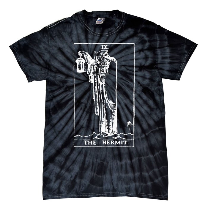 The Hermit Tarot Card Ix Tie-Dye T-Shirt