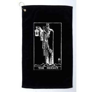 The Hermit Tarot Card Ix Platinum Collection Golf Towel