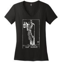 The Hermit Tarot Card Ix Women's V-Neck T-Shirt