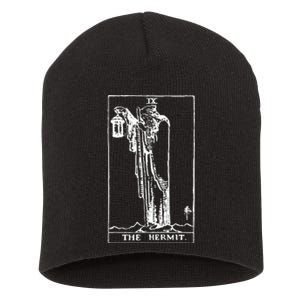 The Hermit Tarot Card Ix Short Acrylic Beanie