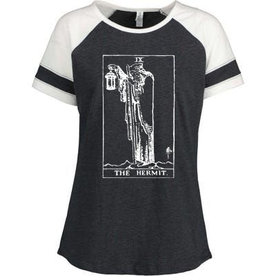 The Hermit Tarot Card Ix Enza Ladies Jersey Colorblock Tee