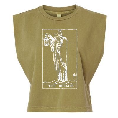 The Hermit Tarot Card Ix Garment-Dyed Women's Muscle Tee