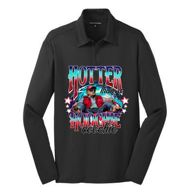 Trump Hotter Than A Hoochie Coochie Silk Touch Performance Long Sleeve Polo