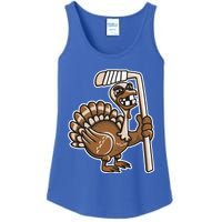 Turkey Hockey Thanksgiving Day Funny Sport Fall Autumn Great Gift Ladies Essential Tank