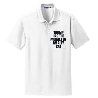 Trump Has The Morals Of An Ally Cat Funny Biden Dry Zone Grid Polo