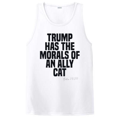 Trump Has The Morals Of An Ally Cat Funny Biden PosiCharge Competitor Tank