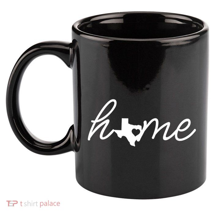 Texas Home 11oz C Handle Ceramic Mug