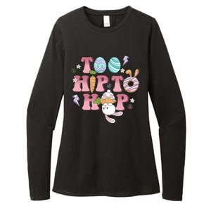 Too Hip To Hop Cute Easter Bunny Holiday Womens CVC Long Sleeve Shirt