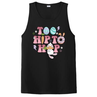 Too Hip To Hop Cute Easter Bunny Holiday PosiCharge Competitor Tank