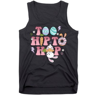 Too Hip To Hop Cute Easter Bunny Holiday Tank Top