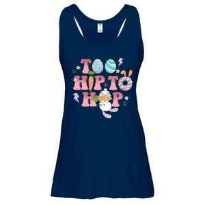 Too Hip To Hop Cute Easter Bunny Holiday Ladies Essential Flowy Tank