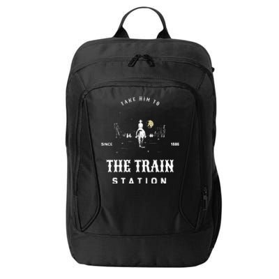 Take Him To The Train Station City Backpack