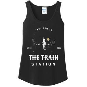 Take Him To The Train Station Ladies Essential Tank