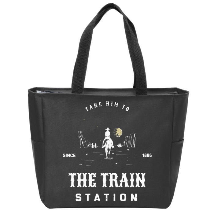 Take Him To The Train Station Zip Tote Bag