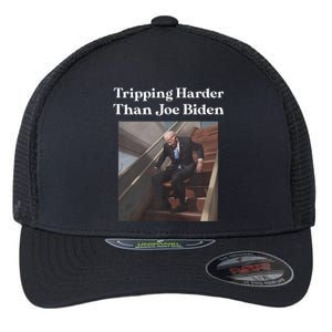 Tripping Harder Than Joe Biden Flexfit Unipanel Trucker Cap